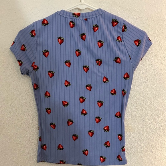 Rue21 Strawberry Crop tee - Picture 3 of 3